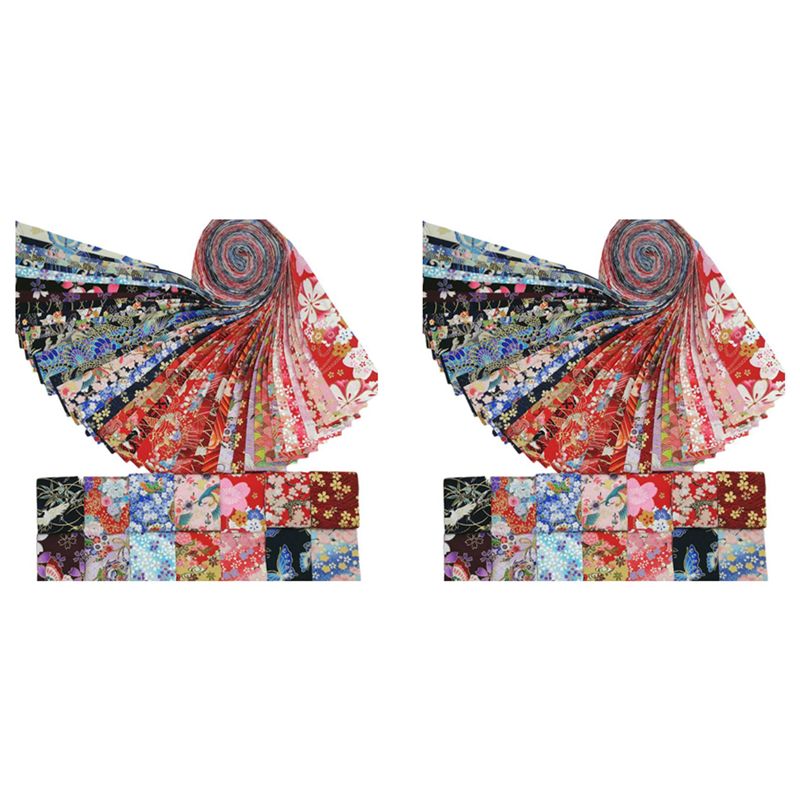 Textile Sewing Patterns - ABMS-Jelly Roll Fabric Strips For Quilting,80