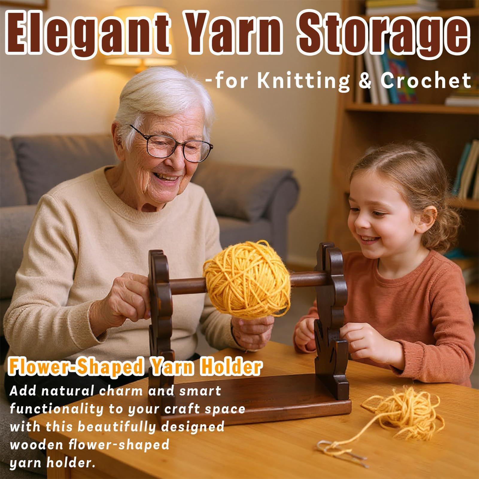 Sewing Knit - Yarn Holder Wooden Yarn Holder Dispenser