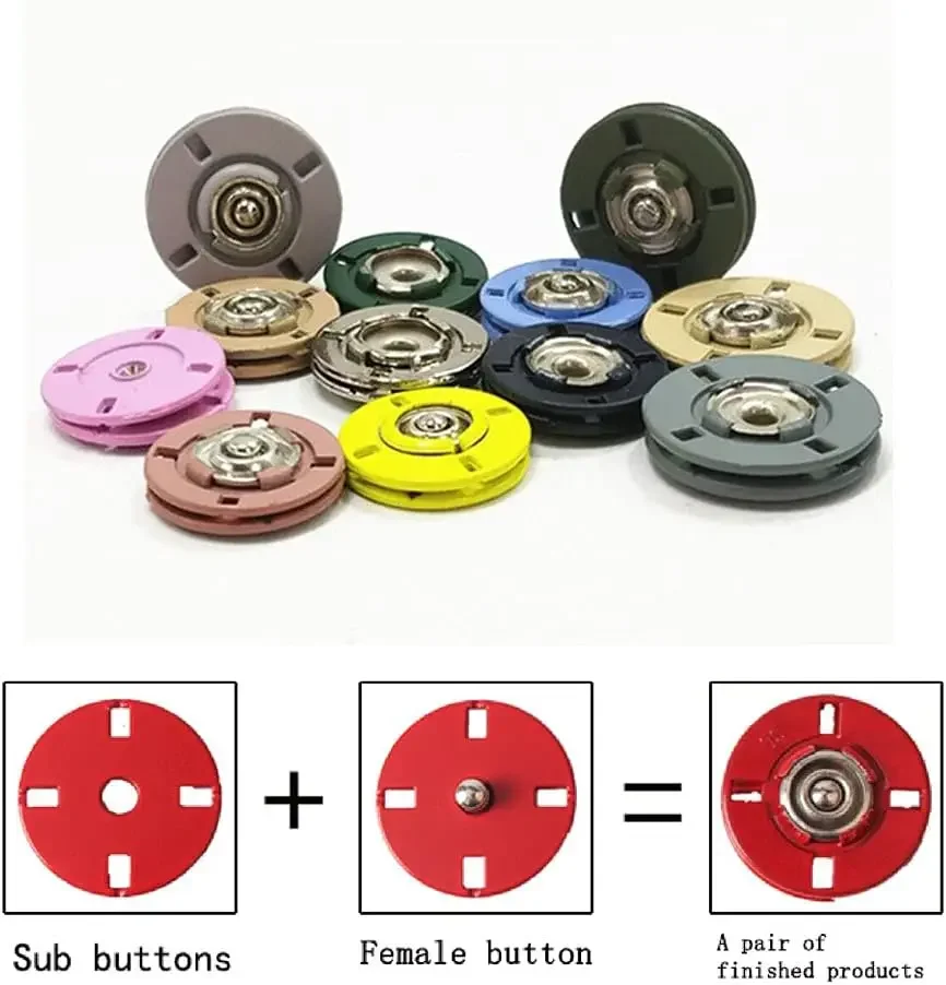 Colorful Metal Snap Buttons fo - Button Hole Cutter 评论和价格