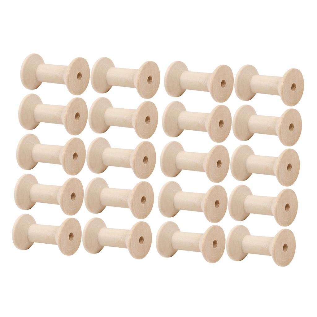 20pcs Wooden Bobbins Thread Sp - Thread Bobbins Empty 评论和价格