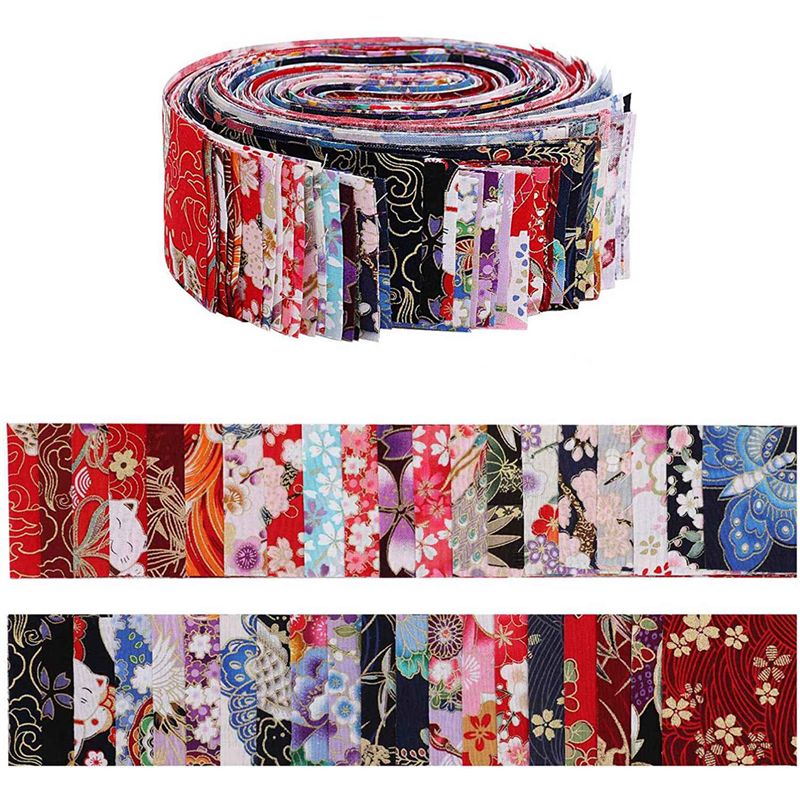 ABMS-Jelly Roll Fabric Strips  - Textile Sewing Patterns 评论和价格