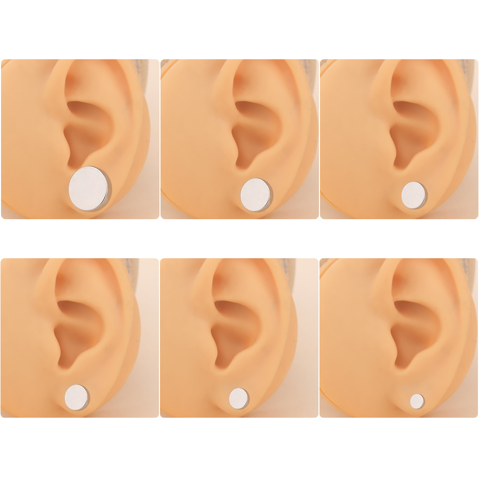 1Pair Stainless Steel Ear Tunn - Seam Gauge Metal 评论和价格
