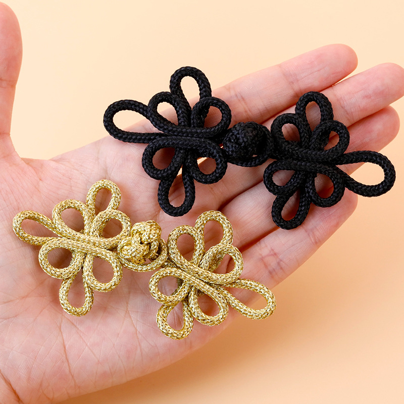 10PCS Gold Wire Cheongsam Butt - Button Hole Cutter 评论和价格