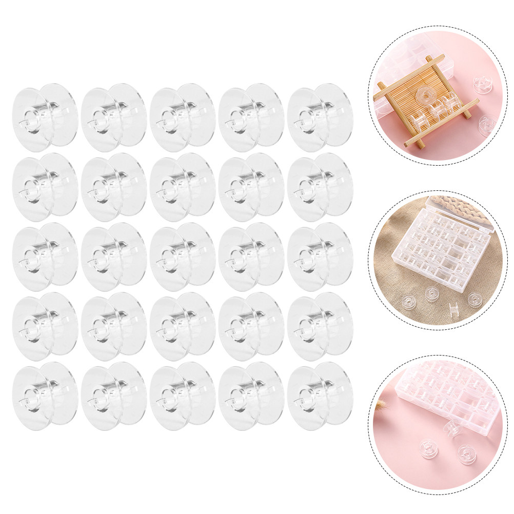 1Set Wear-Resistant Transparen - Thread Bobbins Empty 评论和价格