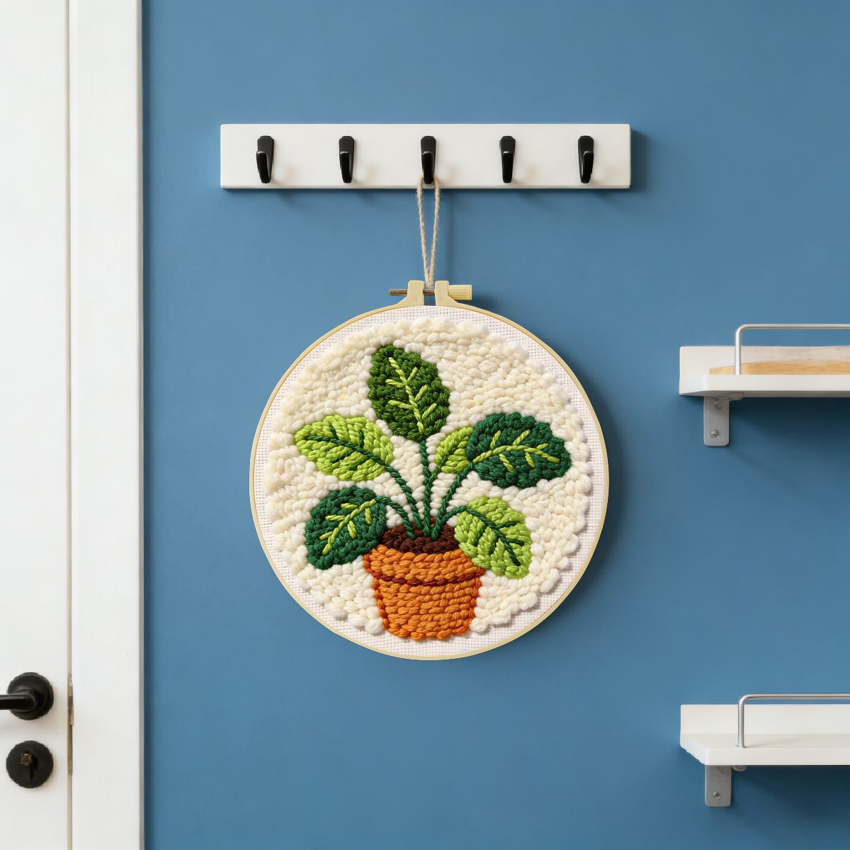 20X20CM/7.87inch Leaves Punch  - Sewing Textile Art 评论和价格