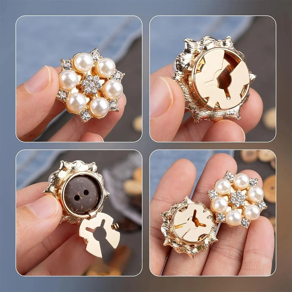 1/50pcs Rhinestone Buttons Cov - Button Hole Cutter 评论和价格
