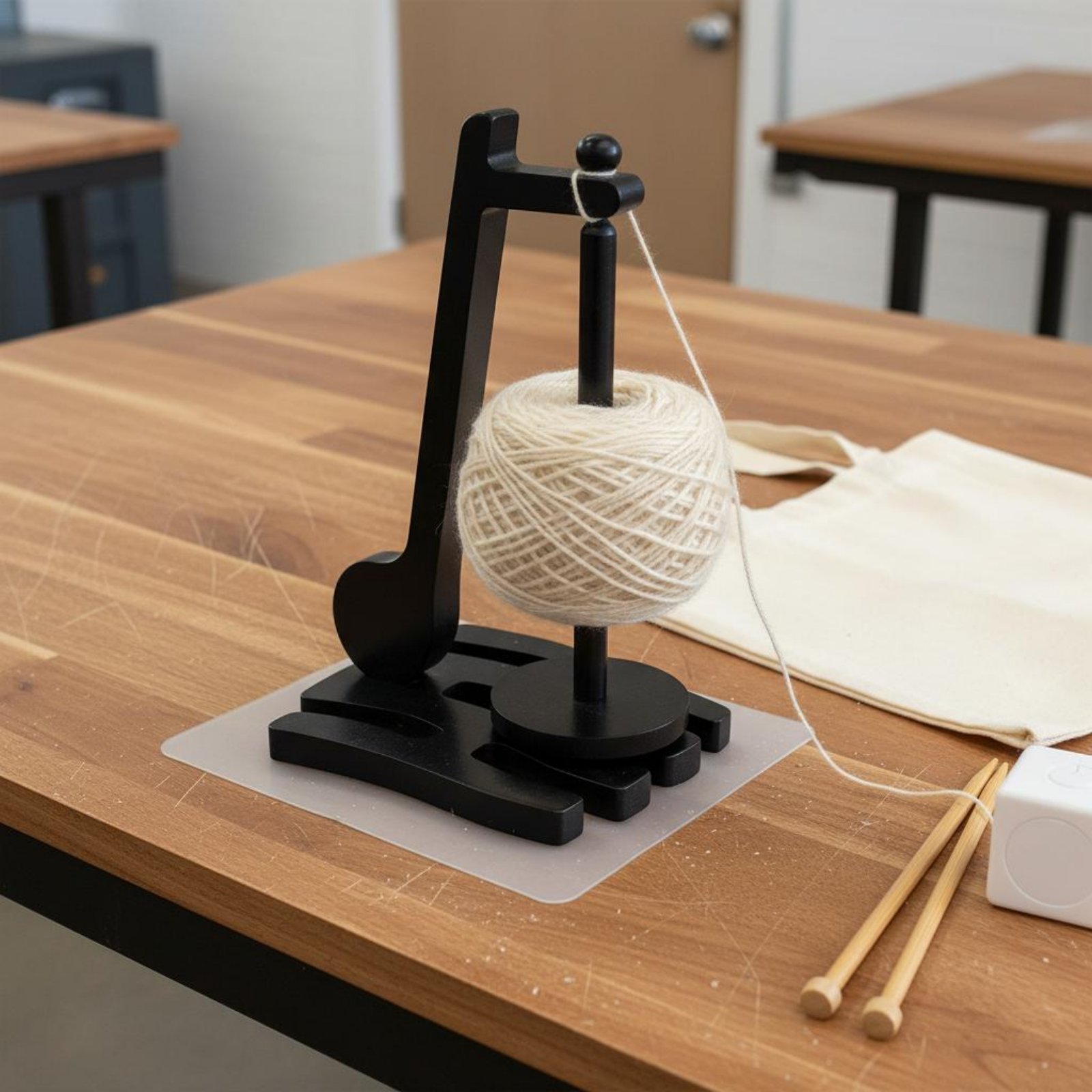 Wooden Yarn Holder 360° Rotati - Sewing Knit 评论和价格