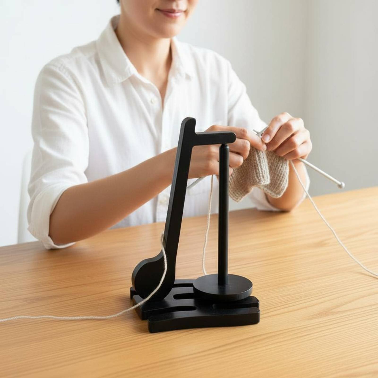 Wooden Yarn Holder 360° Rotati - Sewing Knit 评论和价格