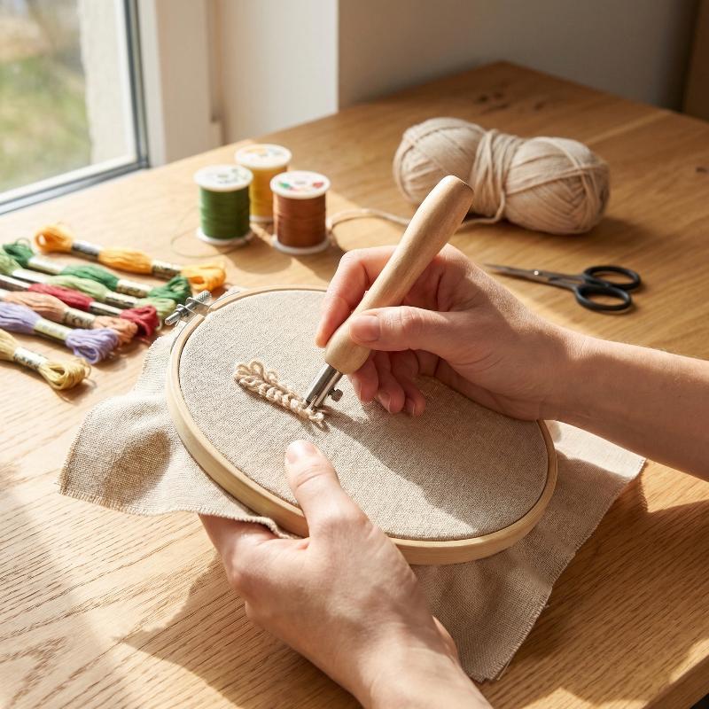 Simple Embroidery DIY Adjustab - Sewing Textile Art 评论和价格