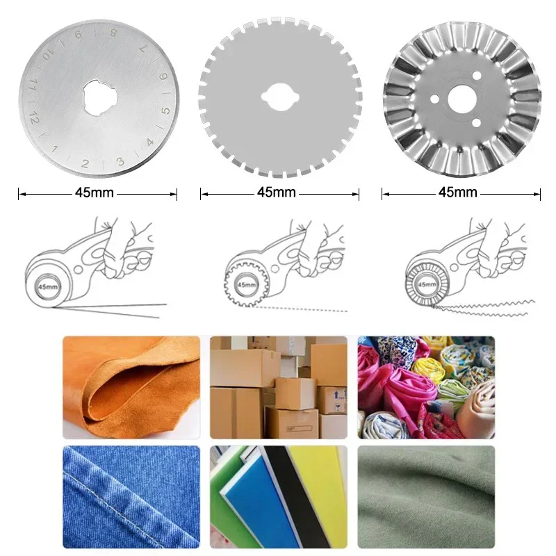 45MM Roller Wheel Knife Cloth  - Textile Sewing Kit 评论和价格