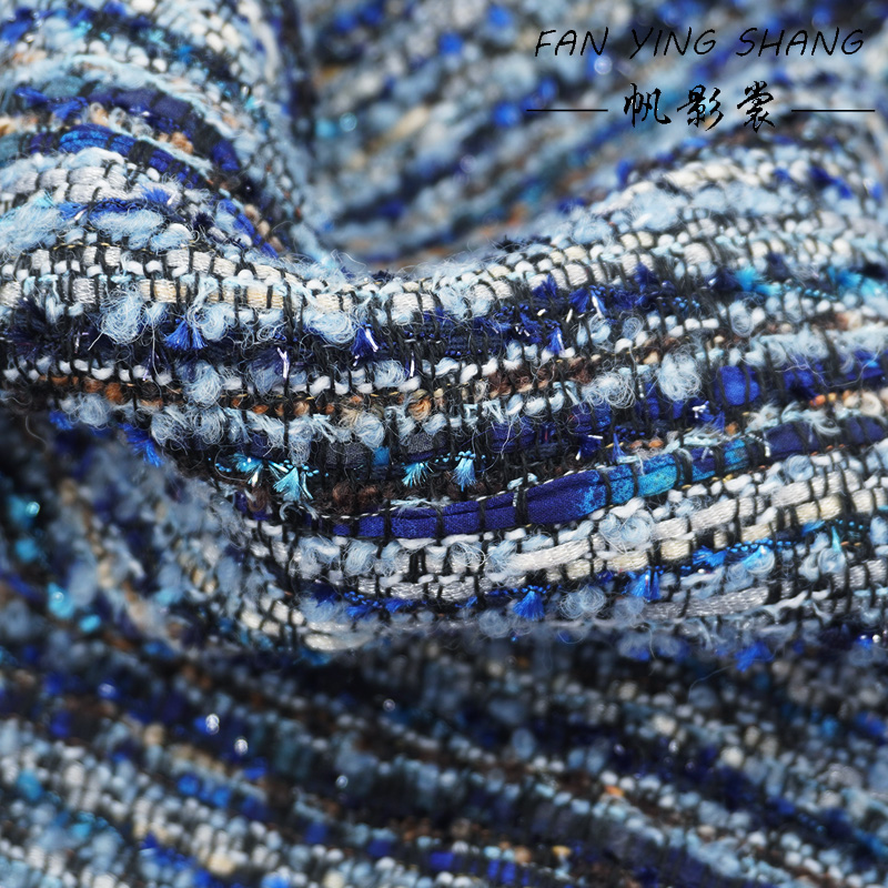 2025 Blue Series Bright Chiffo - Sewing Tweed Fabric 评论和价格