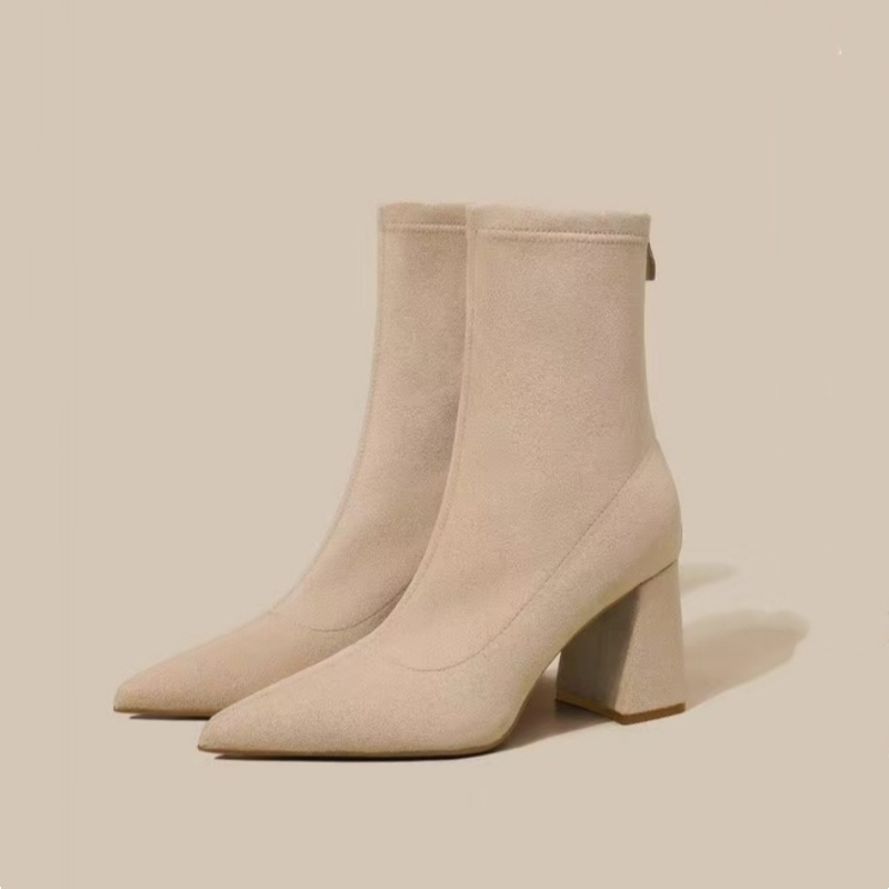 Winter Pointed Suede Comfortab - Sewing Net 评论和价格