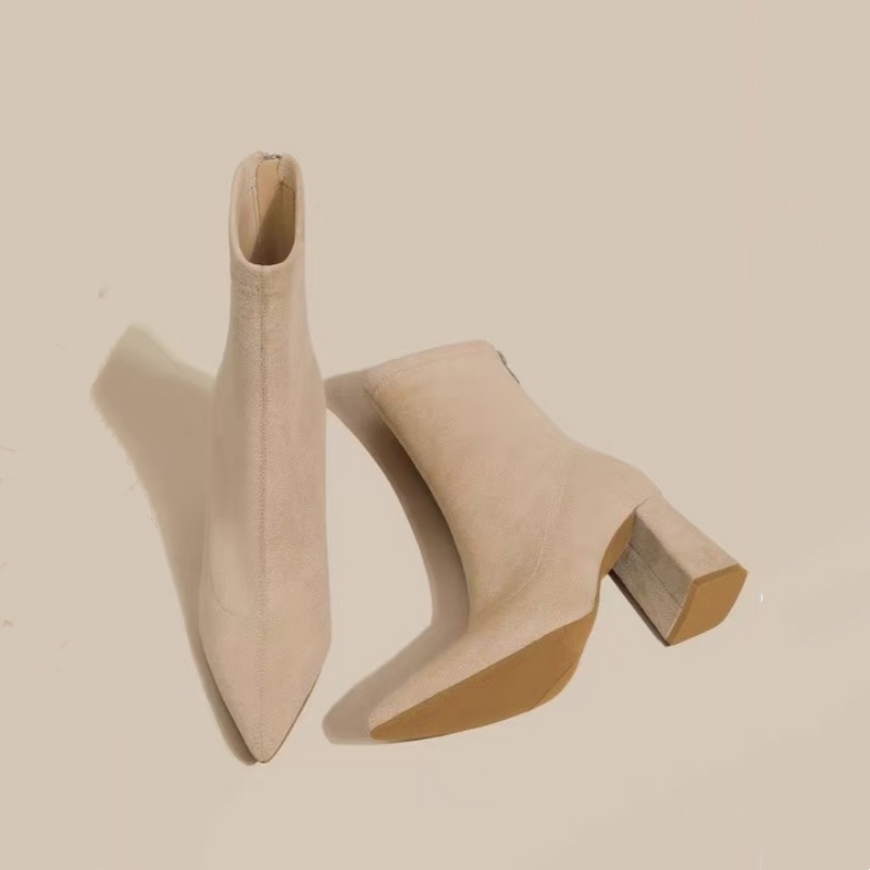 Winter Pointed Suede Comfortab - Sewing Net 评论和价格