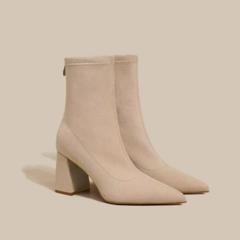 Winter Pointed Suede Comfortab - Sewing Net 评论和价格