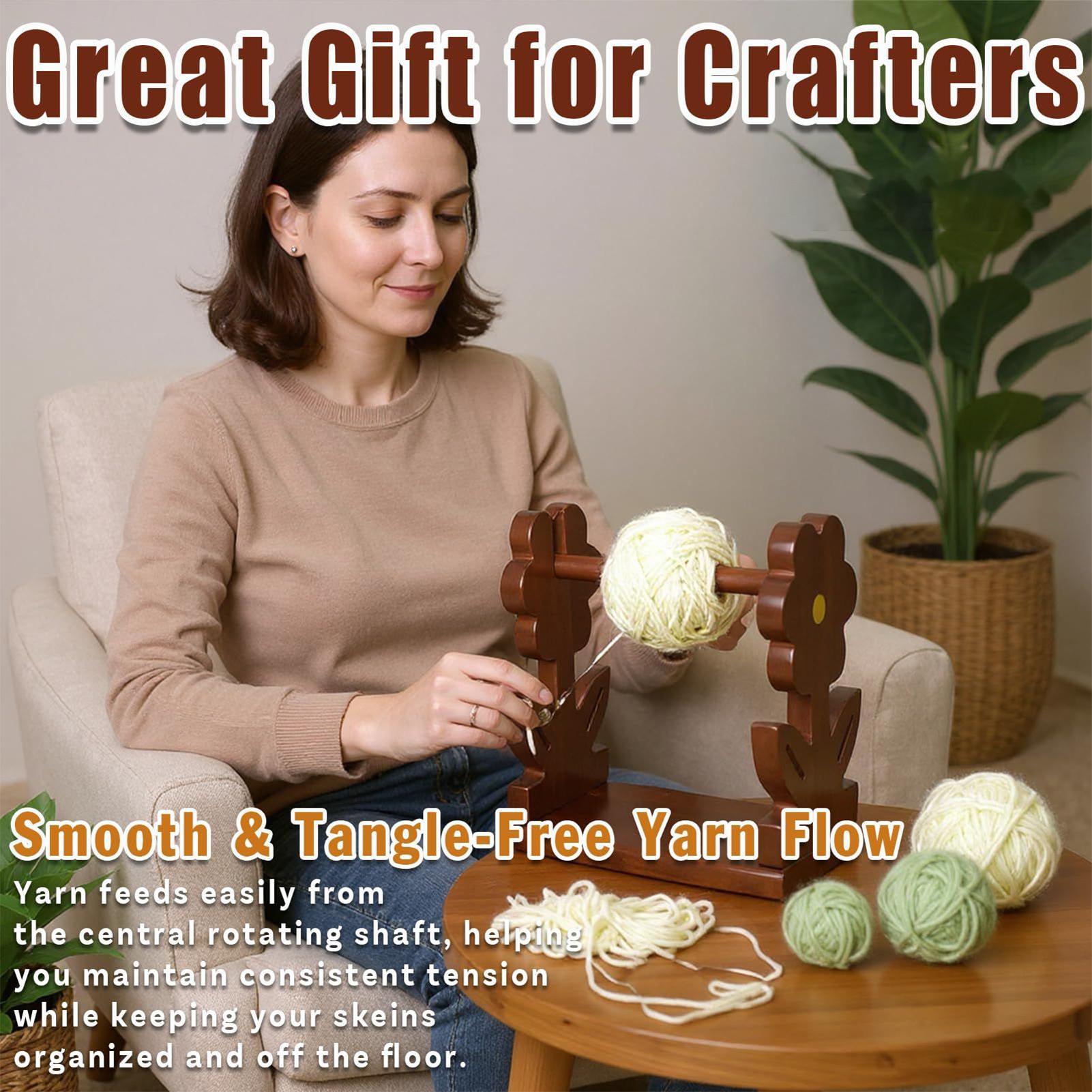 Yarn Holder Wooden Yarn Holder - Sewing Knit 评论和价格