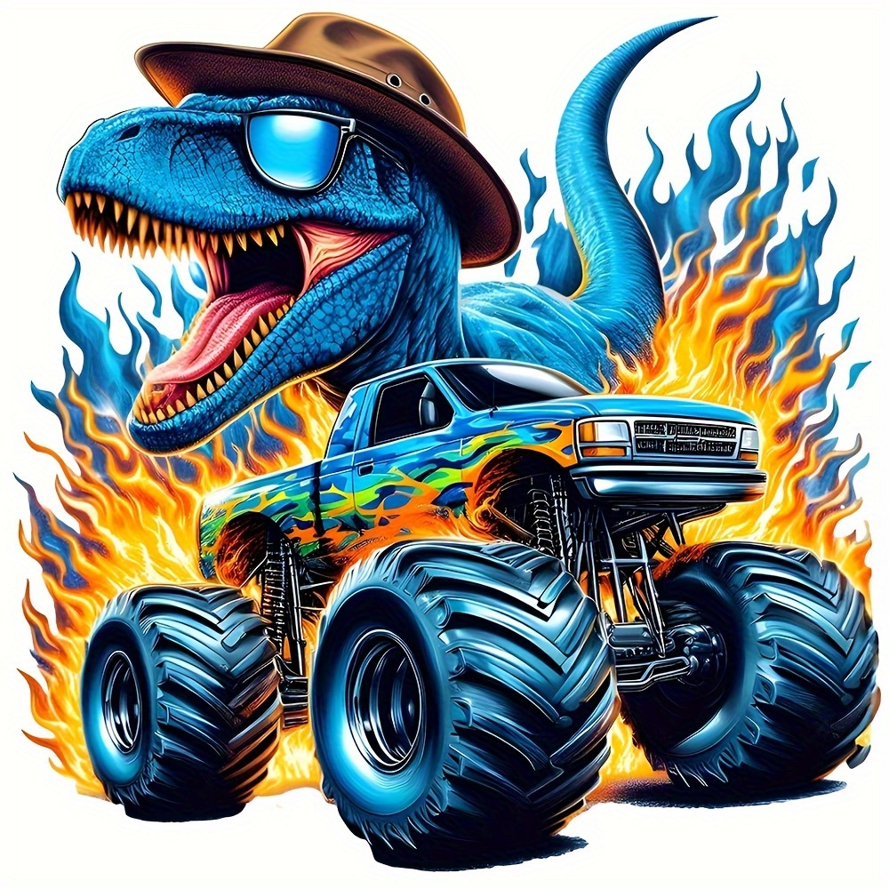 Dragon Hunter Monster Truck He - Iron On Patch 评论和价格