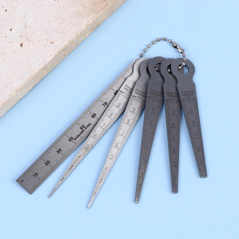 6Pcs Feeler Measuring Tool Tap - Seam Gauge Metal 评论和价格