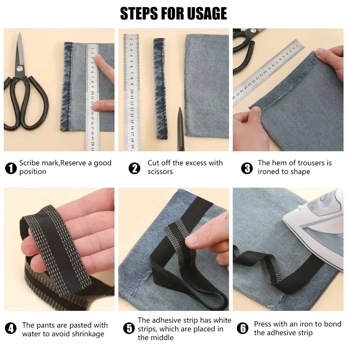 78.74inch Pants Edge Shorten S - Interfacing Iron On 评论和价格
