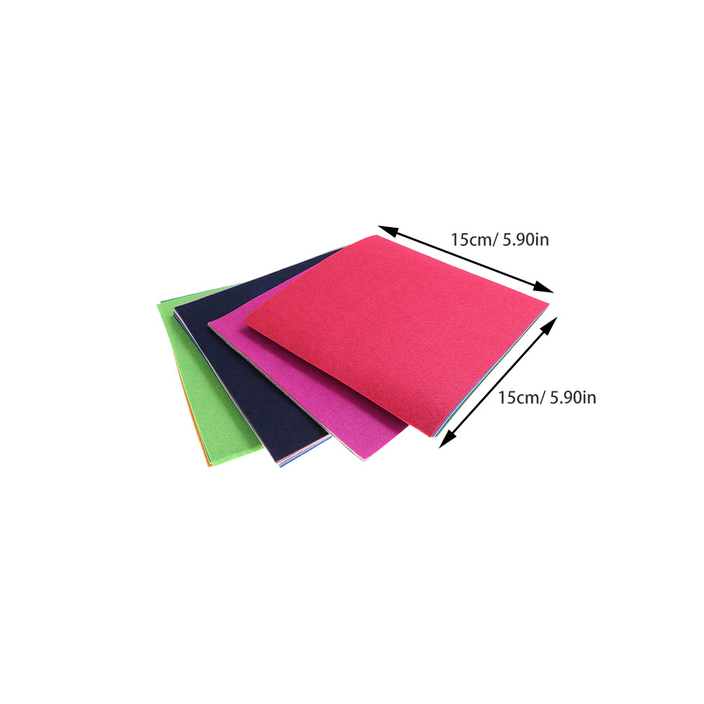 40Pcs Vibrant Nonwoven Fabric  - Sewing Textile Art 评论和价格