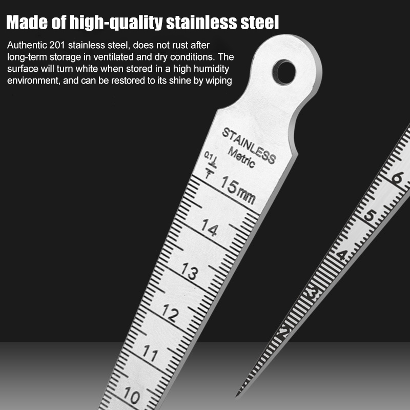 1-15mm Stainless Steel Taper G - Seam Gauge Metal 评论和价格