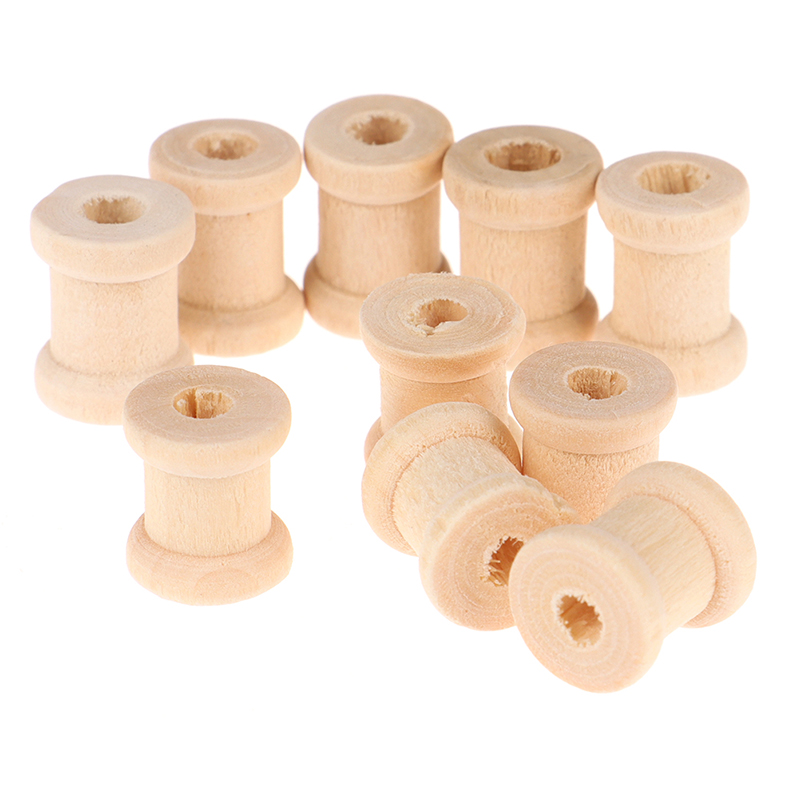 100PCS Wooden Empty Thread Spo - Thread Bobbins Empty 评论和价格