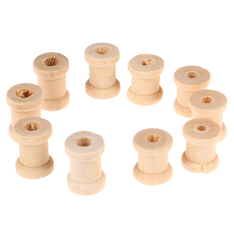 100PCS Wooden Empty Thread Spo - Thread Bobbins Empty 评论和价格