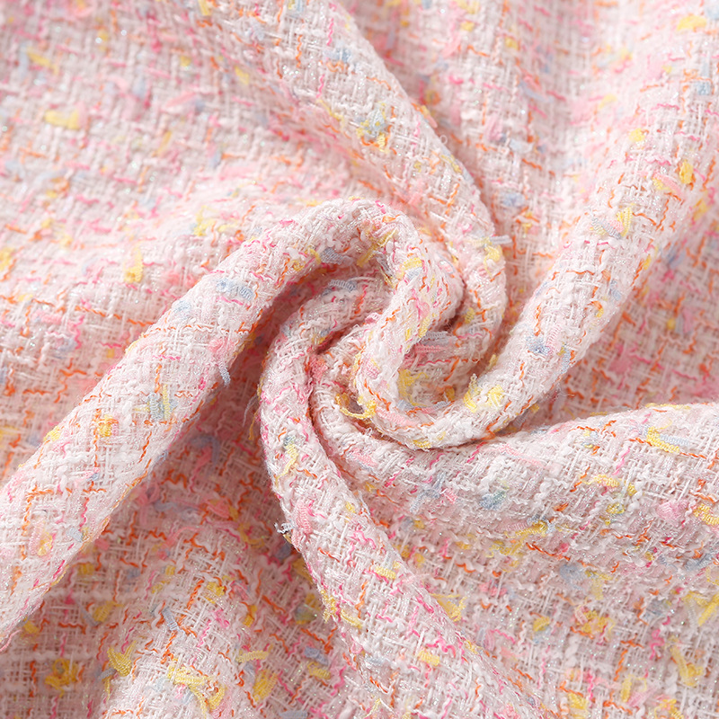 Luxury Tweed Fabric Boucle Fab - Sewing Tweed Fabric 评论和价格
