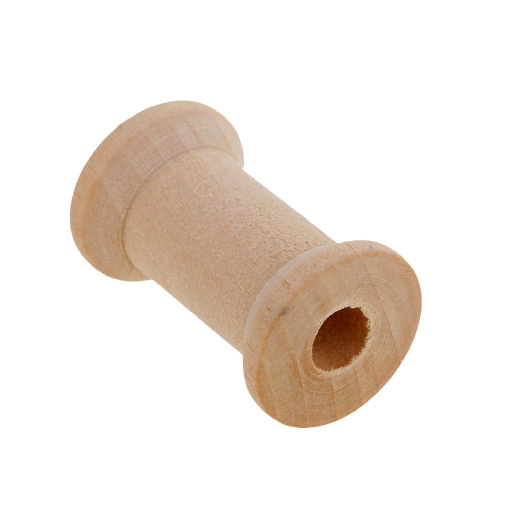 Wooden Empty Bobbin Set 20 Pie - Thread Bobbins Empty 评论和价格