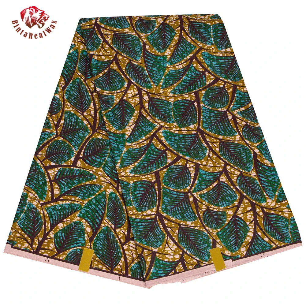Ankara African Print Leaf Patt - Textile Sewing Patterns 评论和价格