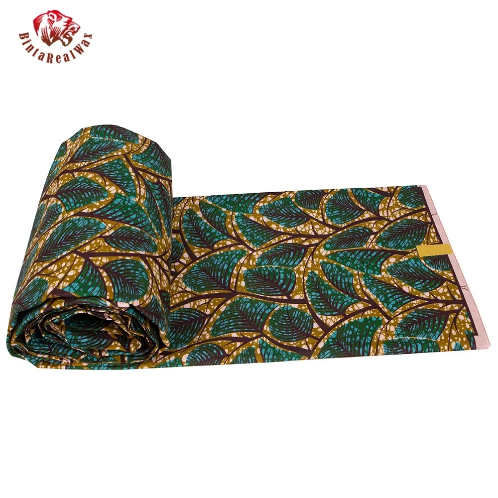 Ankara African Print Leaf Patt - Textile Sewing Patterns 评论和价格