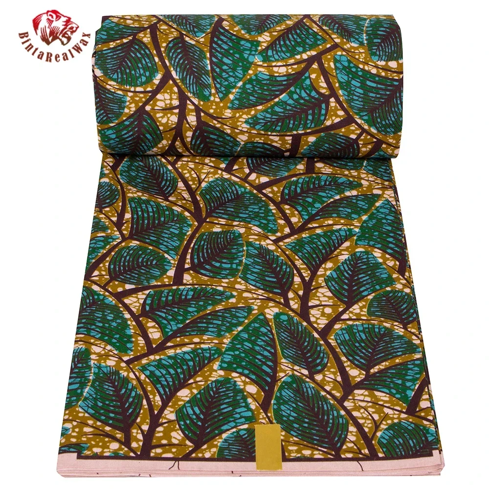 Ankara African Print Leaf Patt - Textile Sewing Patterns 评论和价格