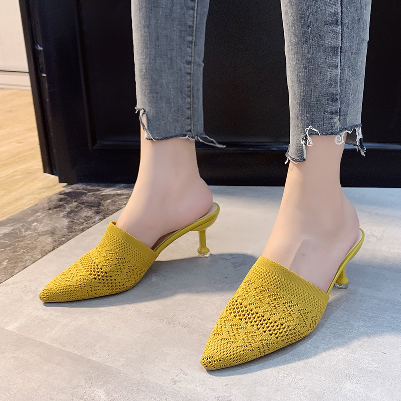 Summer Women Slippers Yellow B - Sewing Knit 评论和价格