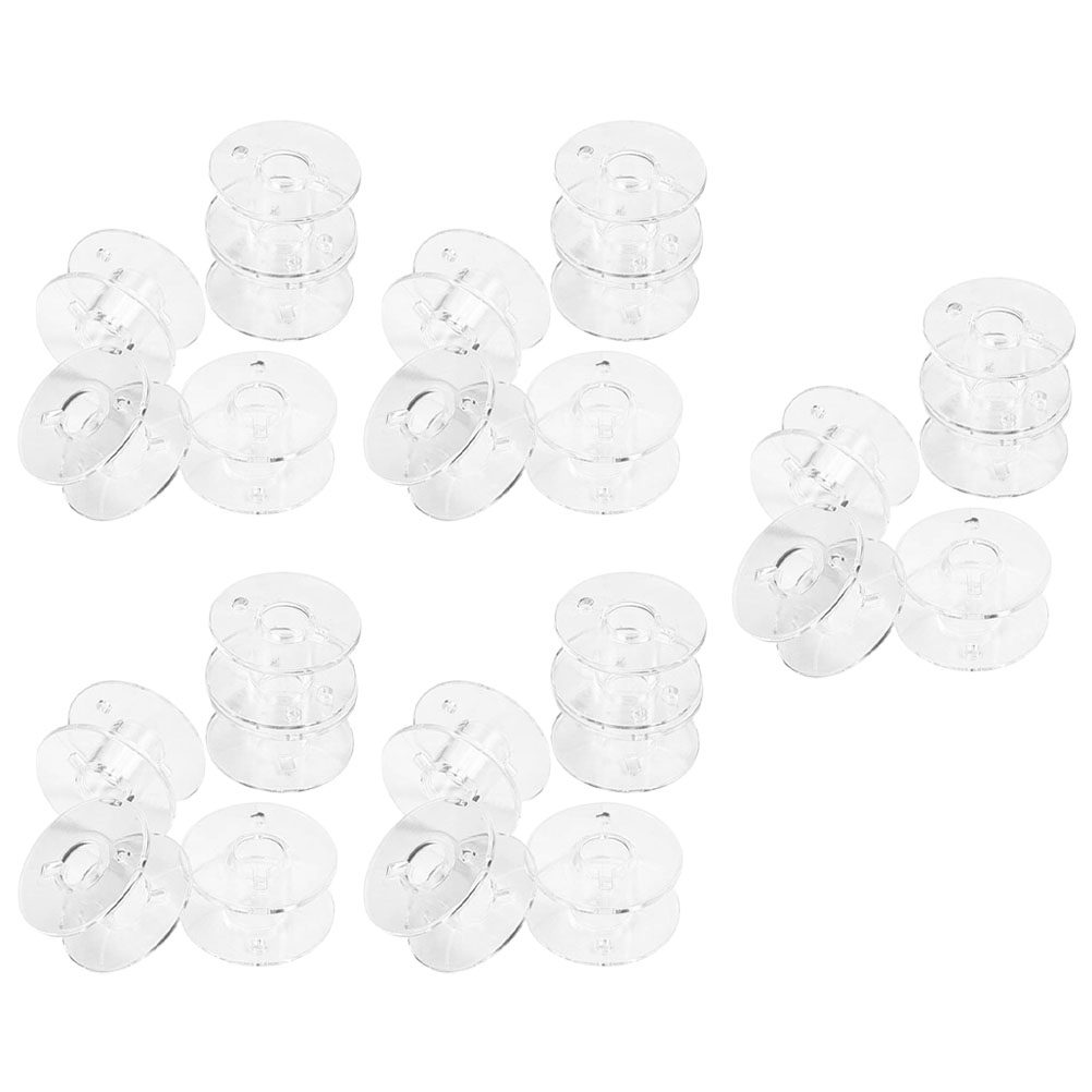 1Set Transparent Plastic Bobbi - Thread Bobbins Empty 评论和价格