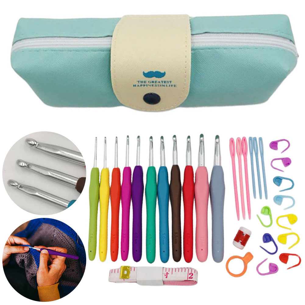 11PCS Colorful Rubber Handle K - Sewing Knit 评论和价格