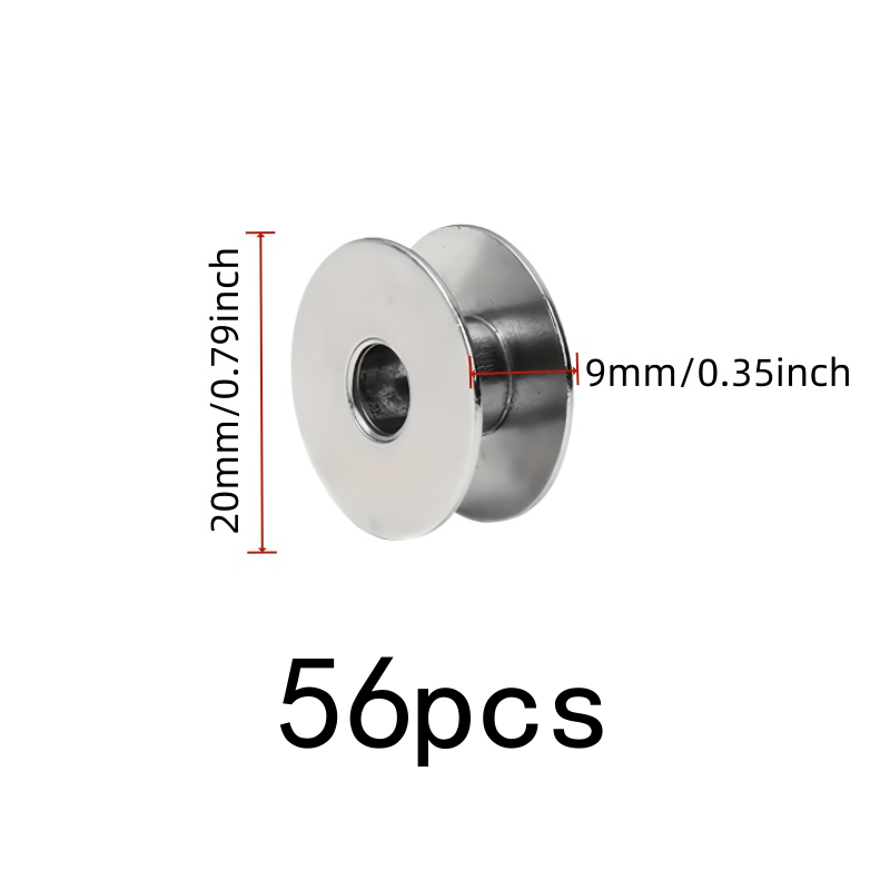 56 pcs Metal Thread Bobbins, S - Sewing Thread Production 评论和价格