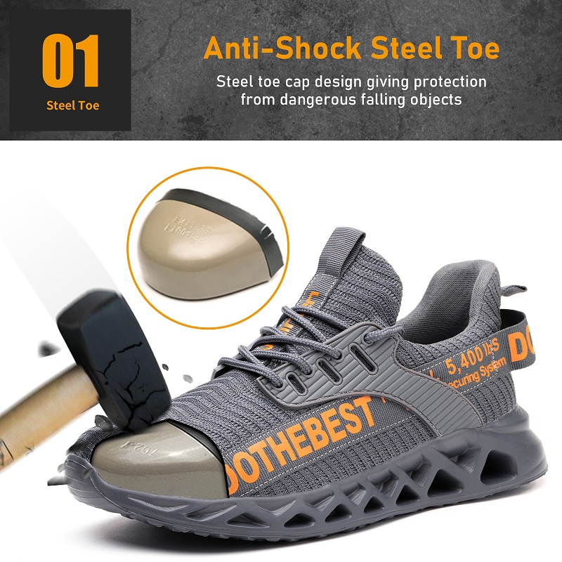 Steel Toe Safety Shoes for Men - Sewing Net 评论和价格